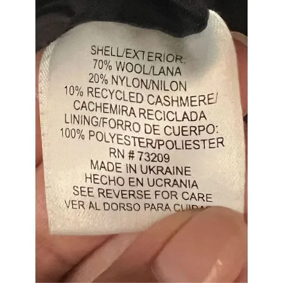 Marvin Richards wool cashmere blend coat sz M - Picture 7 of 7